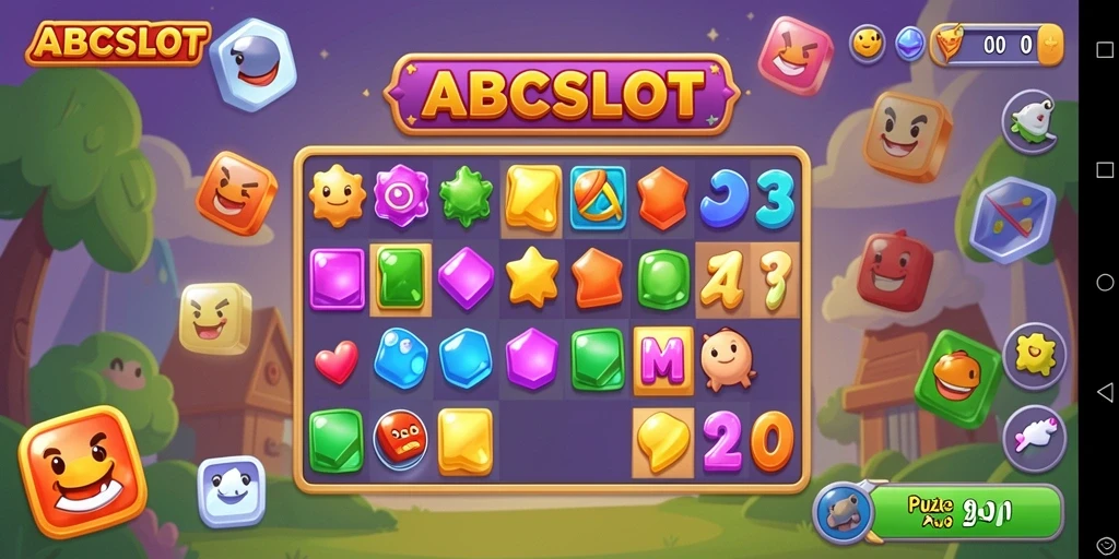Tampilan antarmuka permainan <strong>ABCSLOT</strong> yang memukau dan penuh warna.