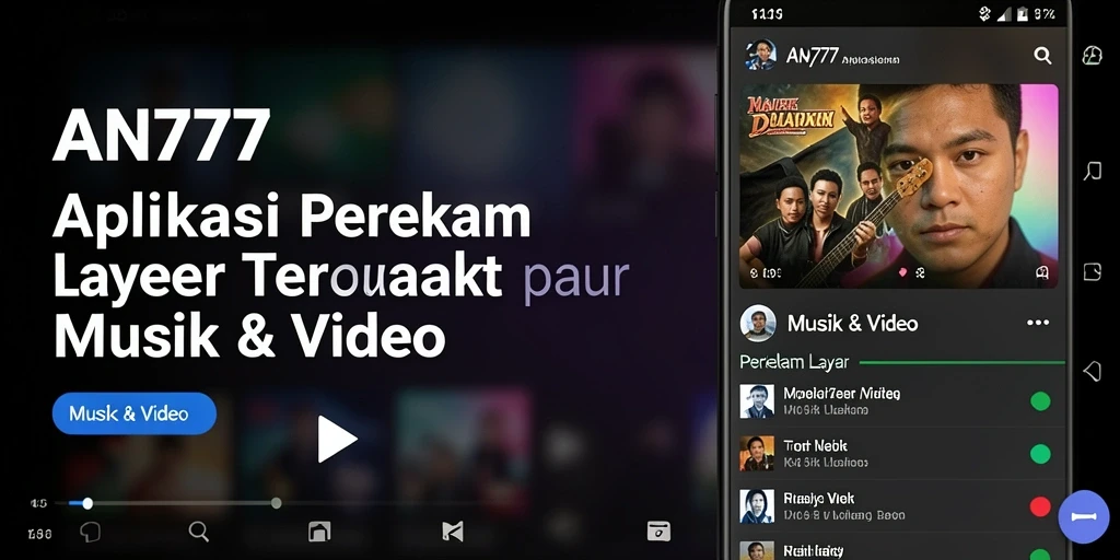 Tampilan antarmuka AN777 yang sederhana dan intuitif.