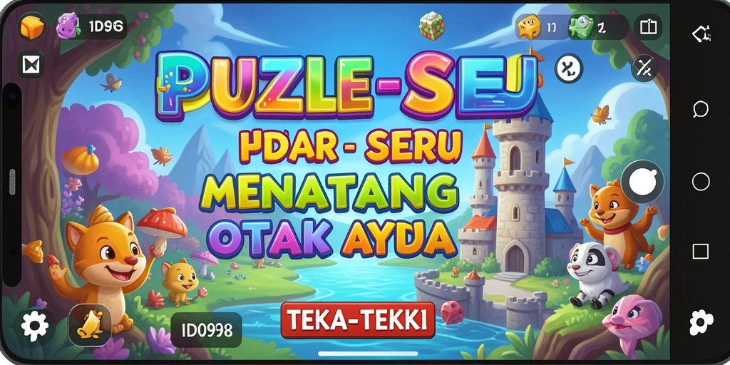 Antarmuka atraktif dengan berbagai teka-teki menantang.