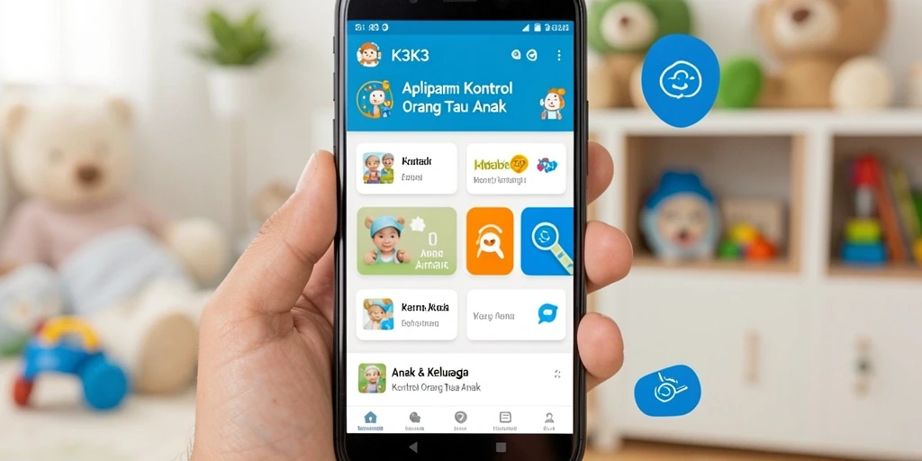 Antarmuka K3K3 yang ramah anak dan mudah dipahami.