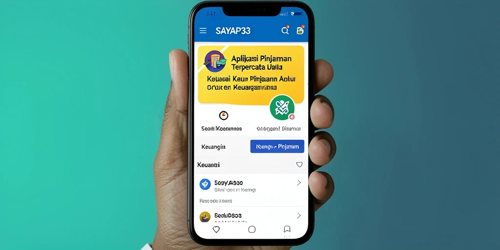 Tampilan antarmuka pengguna aplikasi SAYAP33 yang ramah dan intuitif.