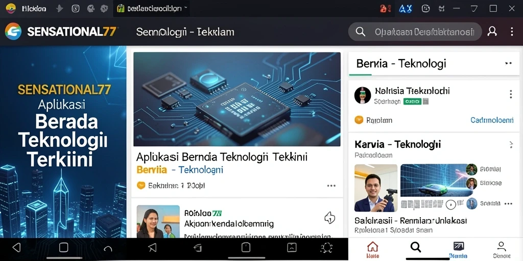 Tampilan antarmuka SENSATIONAL77 yang modern dan fungsional.