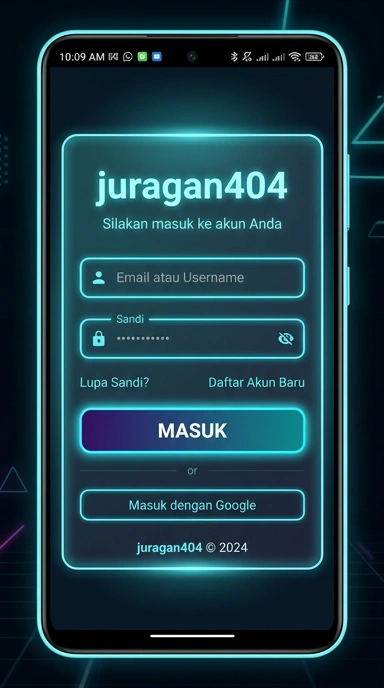 Masuk ke Akun juragan404 untuk Pengguna Android